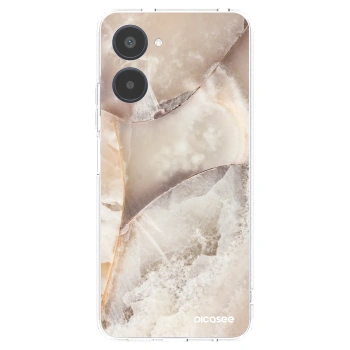 Picasee Realme 10 4G Hülle - Transparentes Silikon - Cream marble