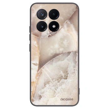 Picasee Xiaomi Poco X6 Pro Hülle - Schwarzes Silikon - Cream marble