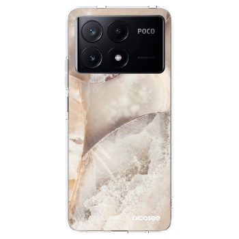 Picasee Xiaomi Poco X6 Pro Hülle - Transparentes Silikon - Cream marble