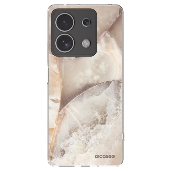 Picasee Xiaomi Redmi Note 13 4G Hülle - Transparentes Silikon - Cream marble