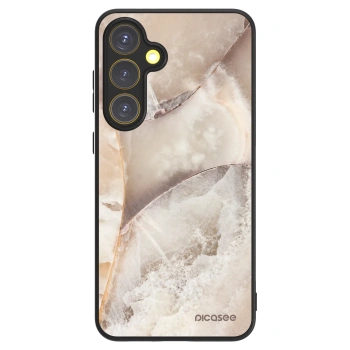 Picasee ULTIMATE CASE PowerShare für Samsung Galaxy S24 FE S721B - Cream marble