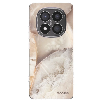 Picasee Xiaomi Redmi Note 14 Pro+ 5G Hülle - Transparentes Silikon - Cream marble