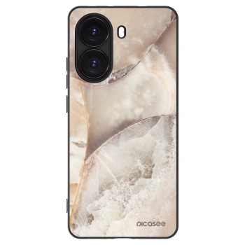 Picasee Xiaomi Poco X7 Pro 5G Hülle - Schwarzes Silikon - Cream marble