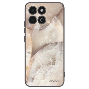 Picasee Honor 200 Smart 5G Hülle - Schwarzes Silikon - Cream marble