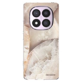 Picasee Xiaomi Redmi Note 14 Pro 4G Hülle - Transparentes Silikon - Cream marble