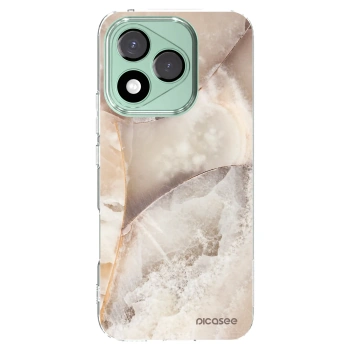 Picasee Honor 400 Lite 5G Hülle - Transparentes Silikon - Cream marble
