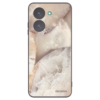 Picasee Xiaomi Redmi A5 Hülle - Schwarzes Silikon - Cream marble