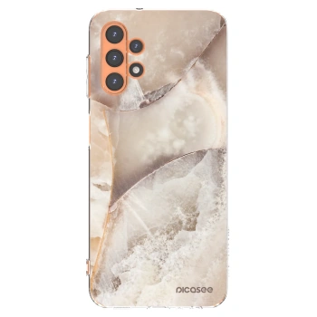 Picasee Samsung Galaxy A13 5G Hülle - Transparentes Silikon - Cream marble