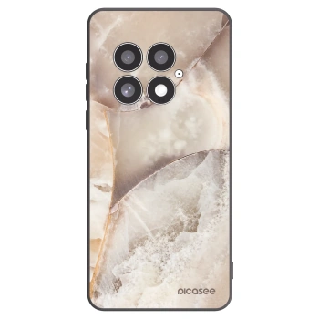 Picasee OnePlus 13 5G Hülle - Schwarzes Silikon - Cream marble