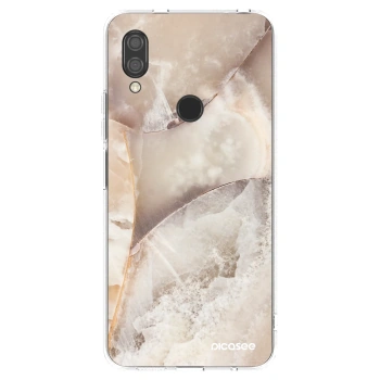 Picasee Xiaomi Redmi 7 Hülle - Transparentes Silikon - Cream marble