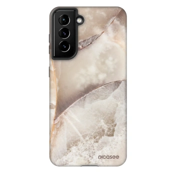 Hülle für Samsung Galaxy S21 5G G991B - Cream marble