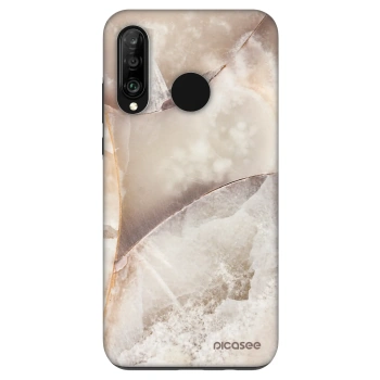 Hülle für Huawei P30 Lite - Cream marble