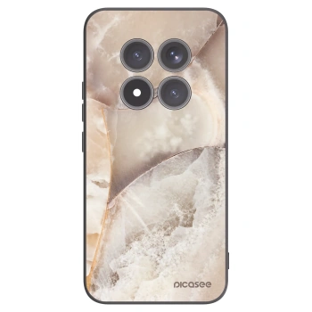 Picasee Xiaomi Redmi Note 15 Pro+ Hülle - Schwarzes Silikon - Cream marble