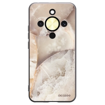 Picasee Honor Magic8 Lite 5G Hülle - Schwarzes Silikon - Cream marble