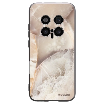 Picasee Honor Magic8 Pro 5G Hülle - Schwarzes Silikon - Cream marble