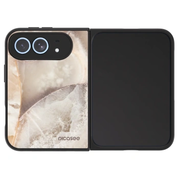 Hülle für Apple iPhone Duo - Cream marble