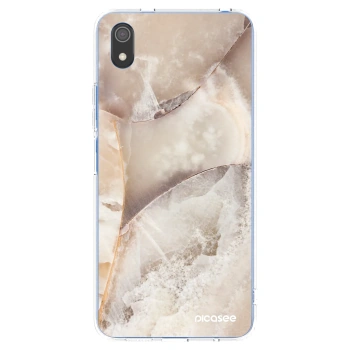 Picasee Xiaomi Redmi 7A Hülle - Transparentes Silikon - Cream marble