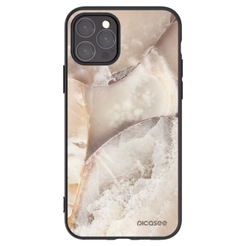 Picasee Apple iPhone 11 Pro Hülle - Schwarzes Silikon - Cream marble