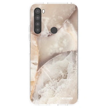 Picasee Xiaomi Redmi Note 8 Hülle - Transparentes Silikon - Cream marble