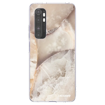 Picasee Xiaomi Mi Note 10 Lite Hülle - Transparentes Silikon - Cream marble