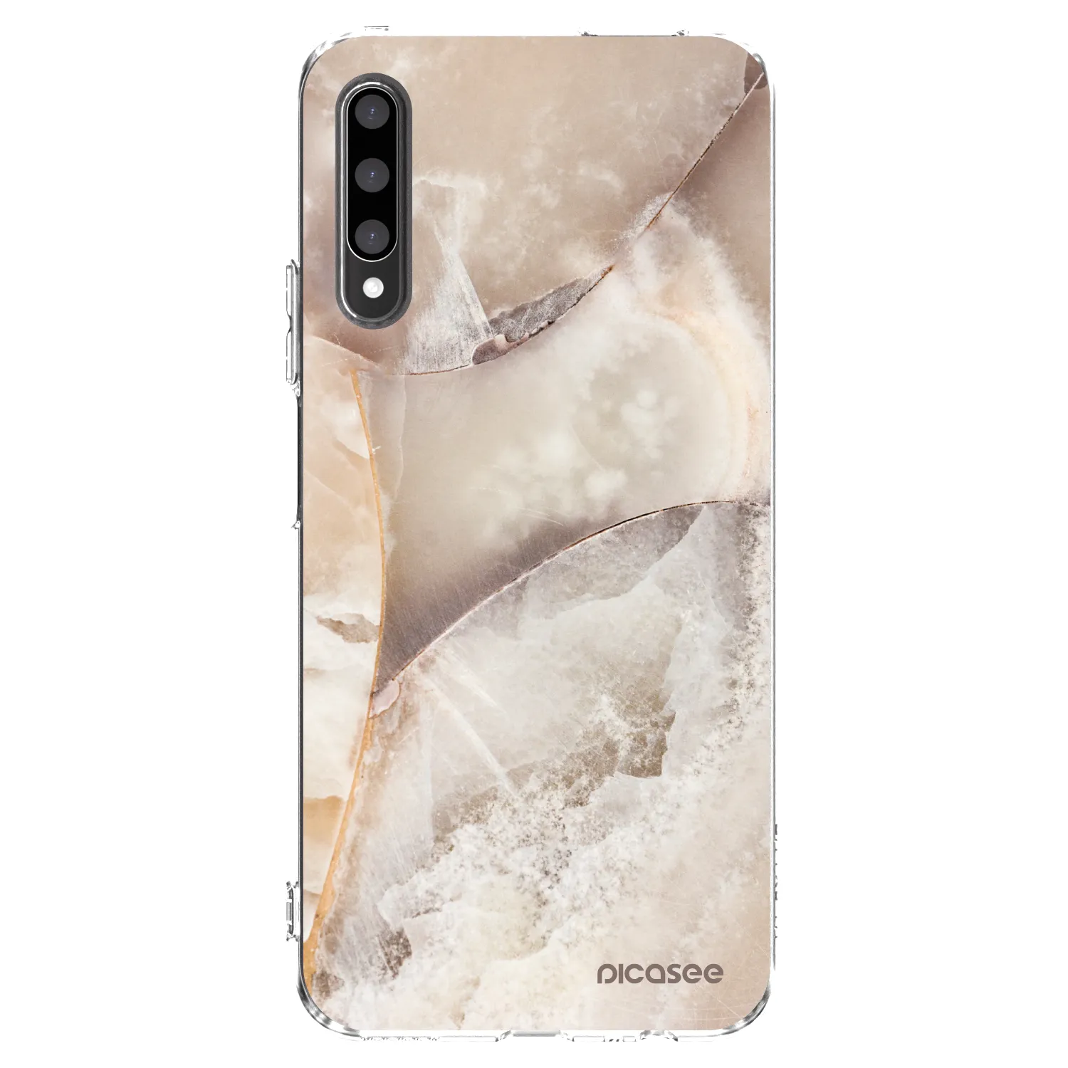 Picasee Honor 9X Pro Hülle - Transparentes Silikon - Cream marble