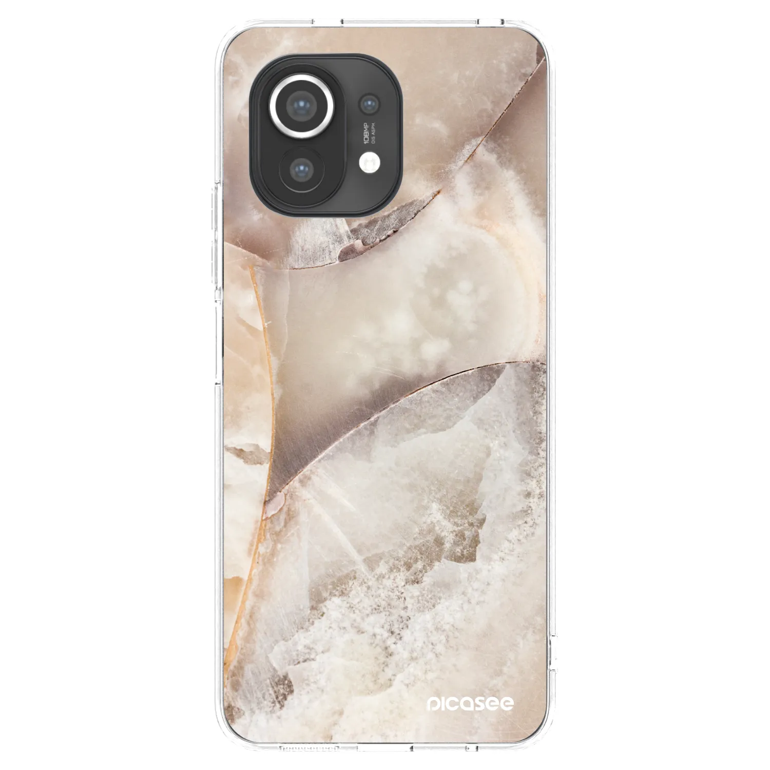 Picasee Xiaomi Mi 11 Hülle - Transparentes Silikon - Cream marble