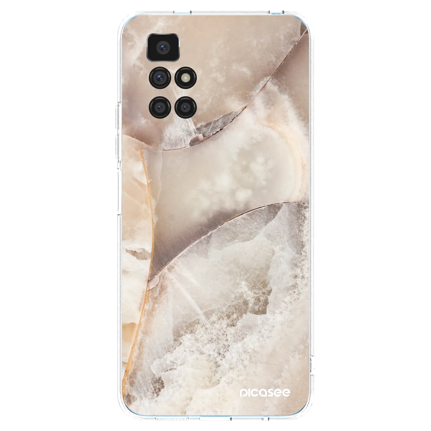Picasee Xiaomi Redmi 10 Hülle - Transparentes Silikon - Cream marble