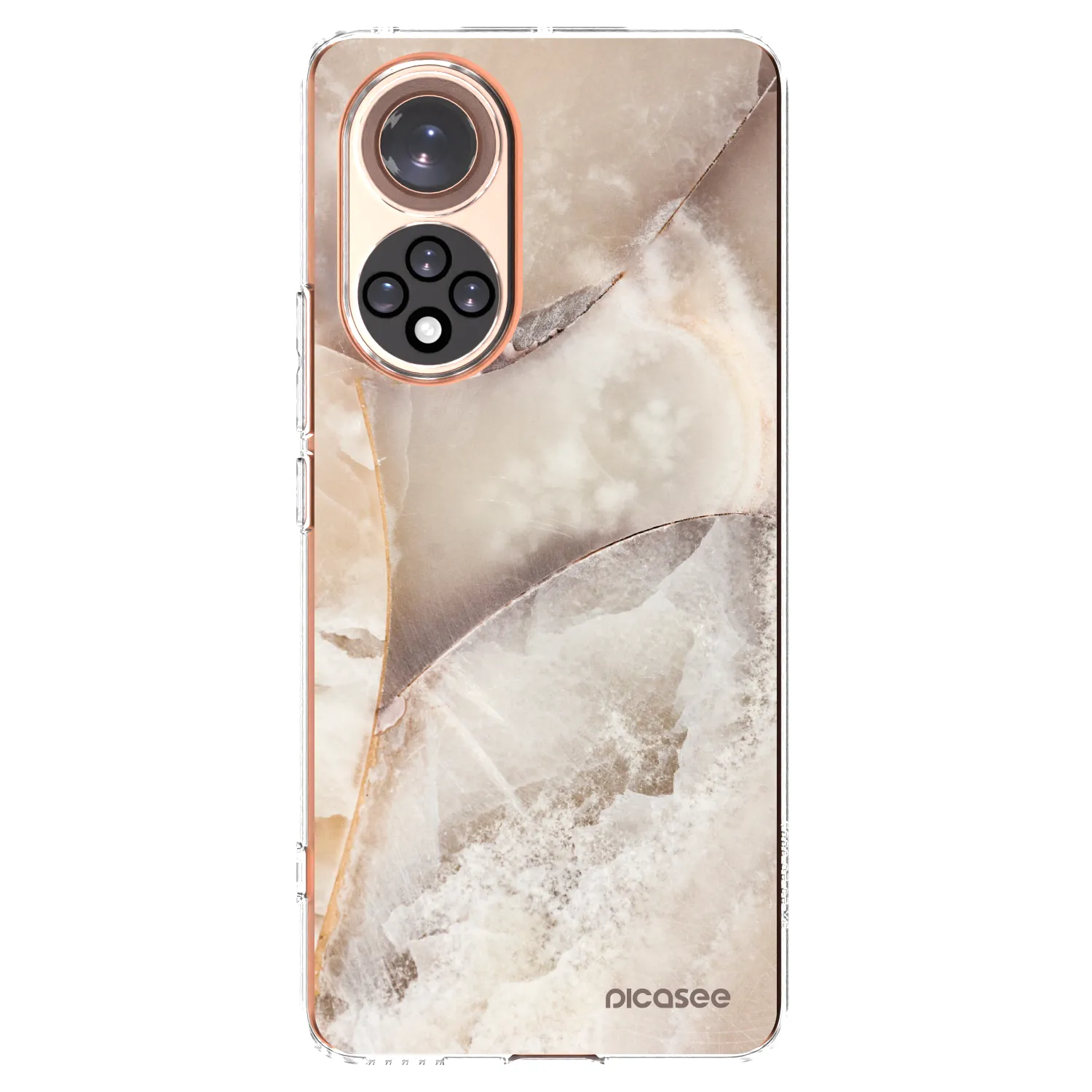 Picasee Honor 50 5G Hülle - Transparentes Silikon - Cream marble