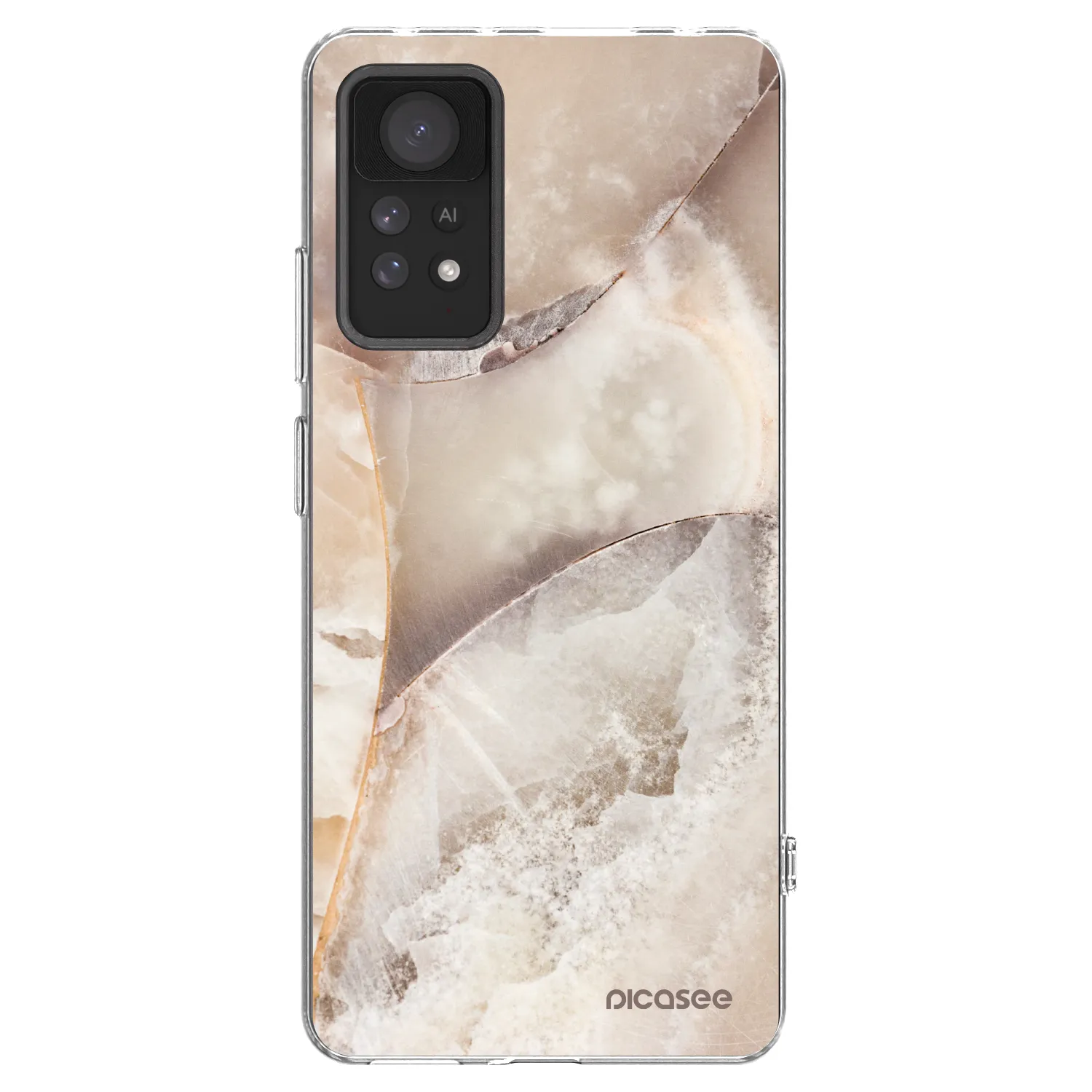 Picasee Xiaomi Redmi Note 11 Pro 5G Hülle - Transparentes Silikon - Cream marble