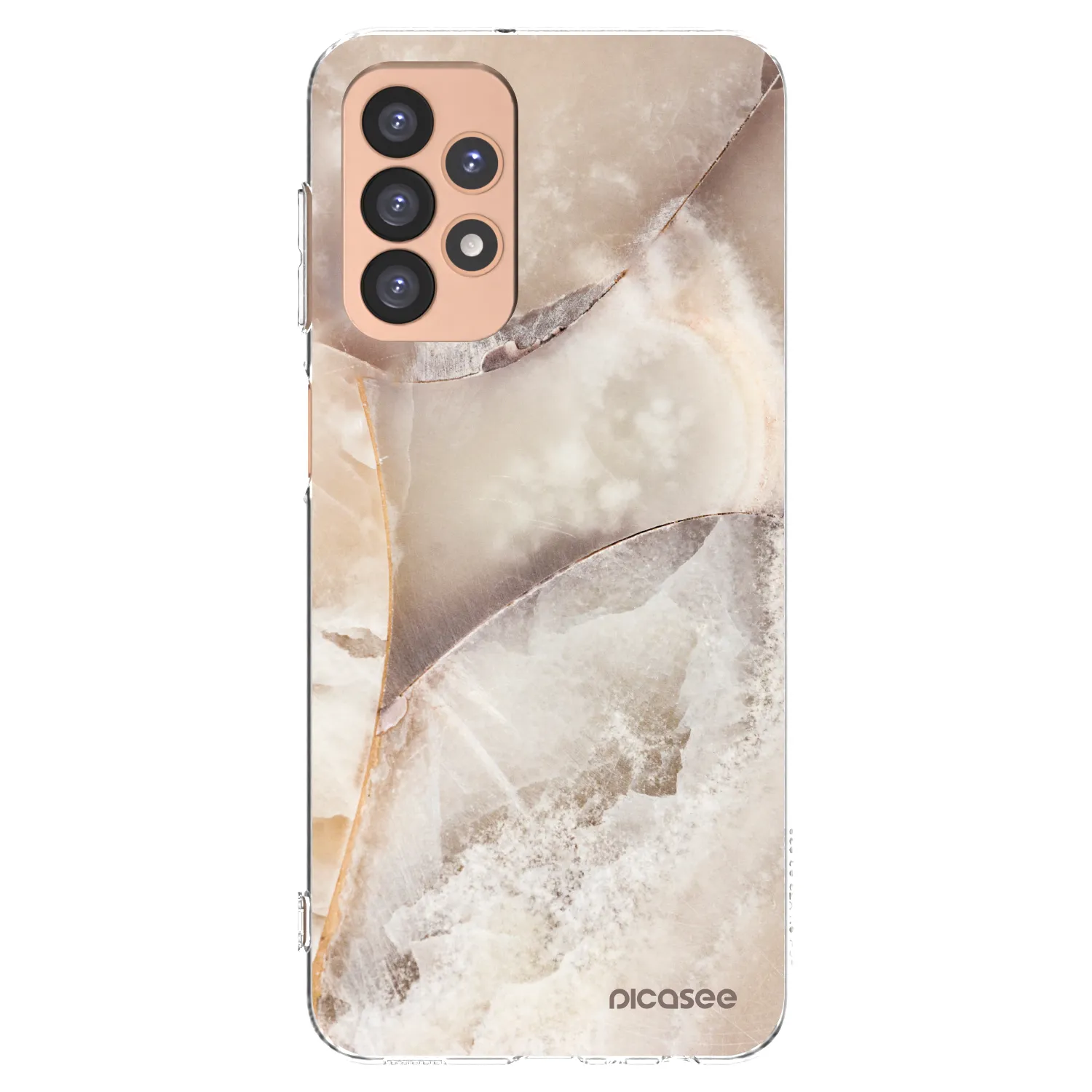 Picasee Samsung Galaxy A23 A236B 5G Hülle - Transparentes Silikon - Cream marble