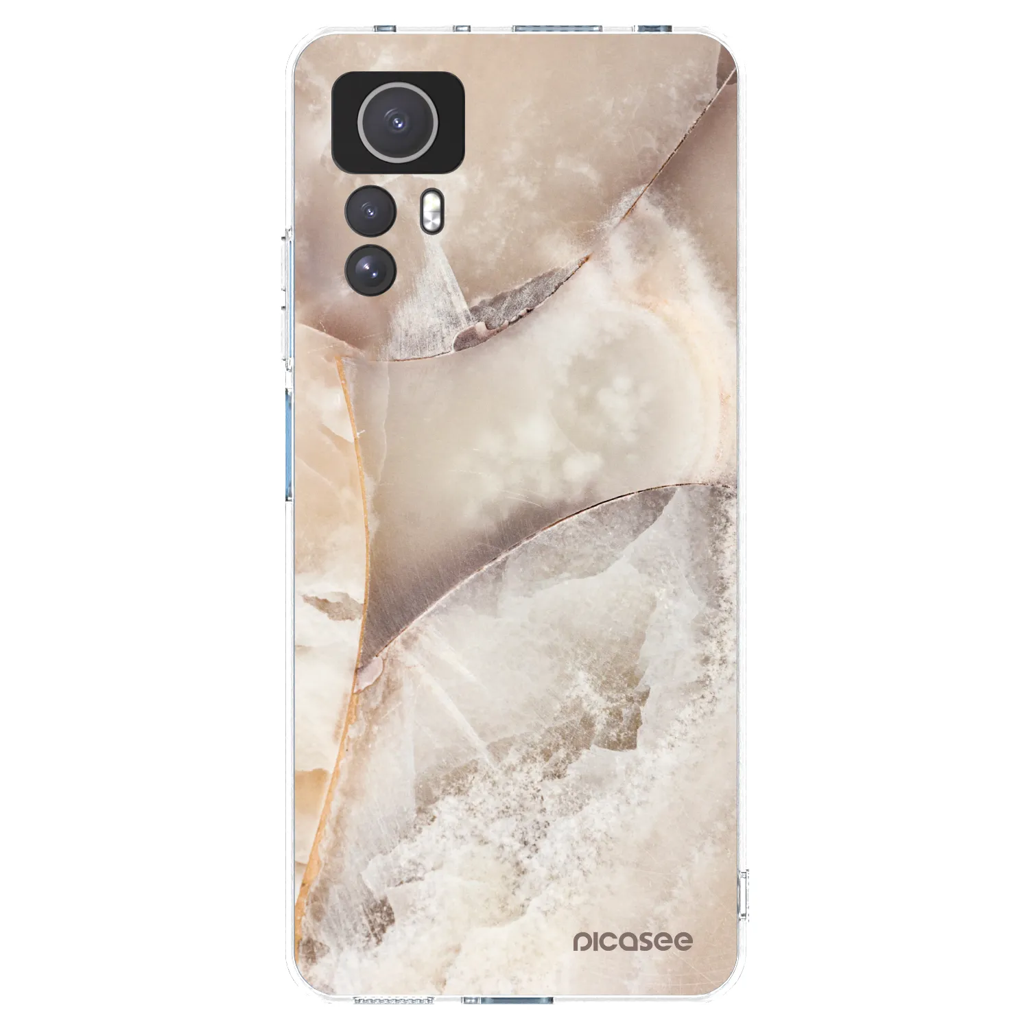 Picasee Xiaomi Redmi Note 12S Hülle - Transparentes Silikon - Cream marble