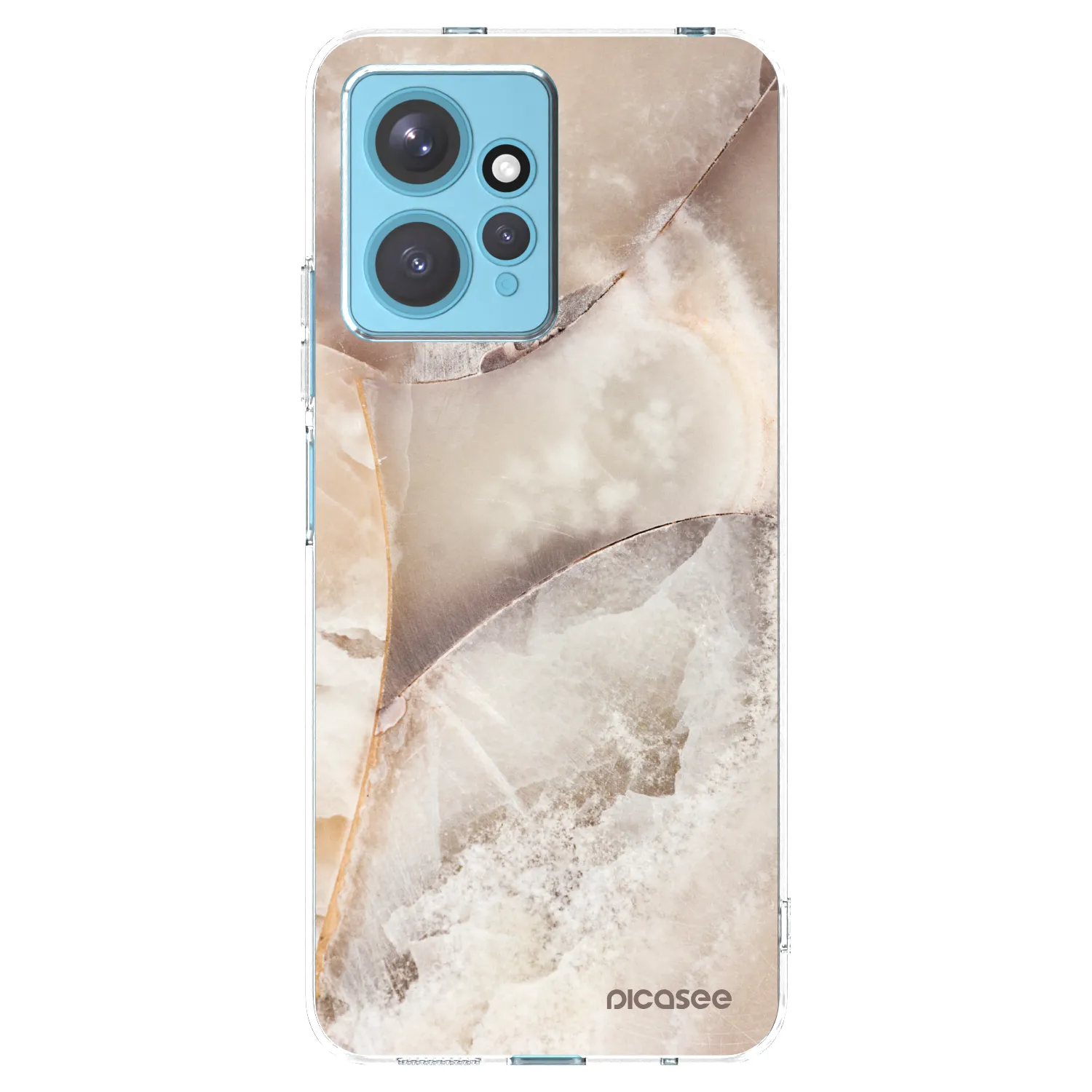 Picasee Xiaomi Redmi Note 12 4G Hülle - Transparentes Silikon - Cream marble