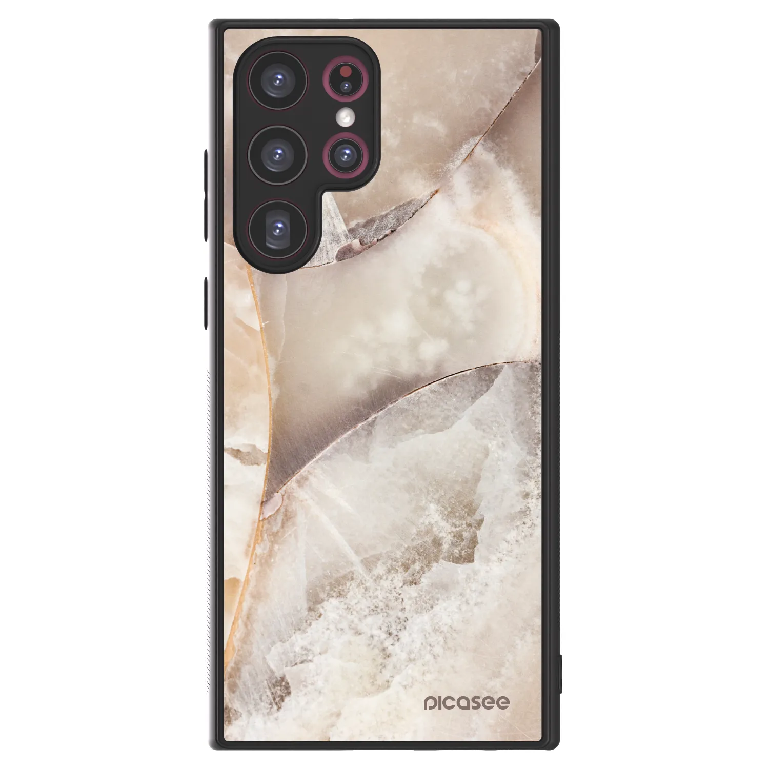 Picasee ULTIMATE CASE PowerShare für Samsung Galaxy S22 Ultra 5G - Cream marble