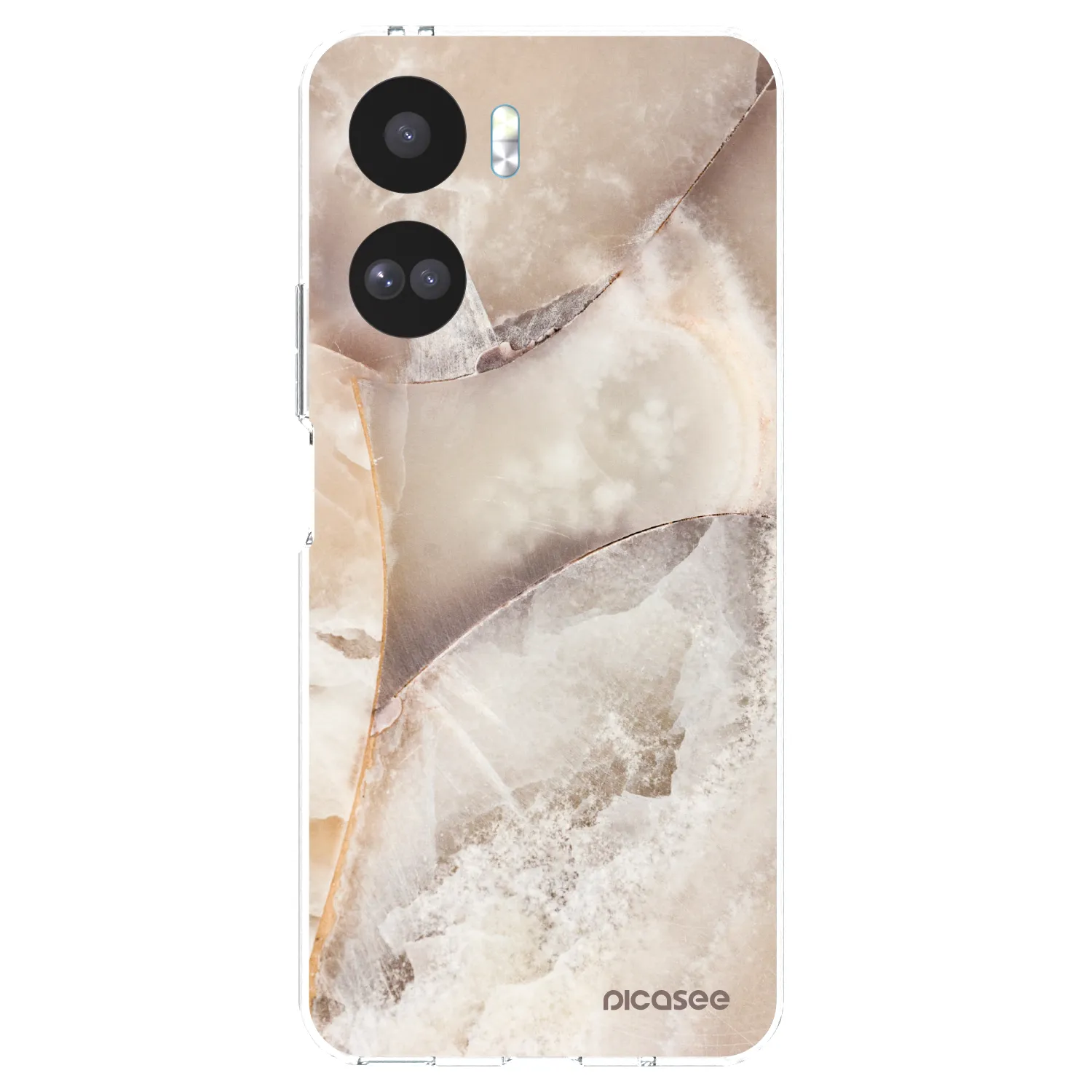 Picasee Honor 90 Lite 5G Hülle - Transparentes Silikon - Cream marble