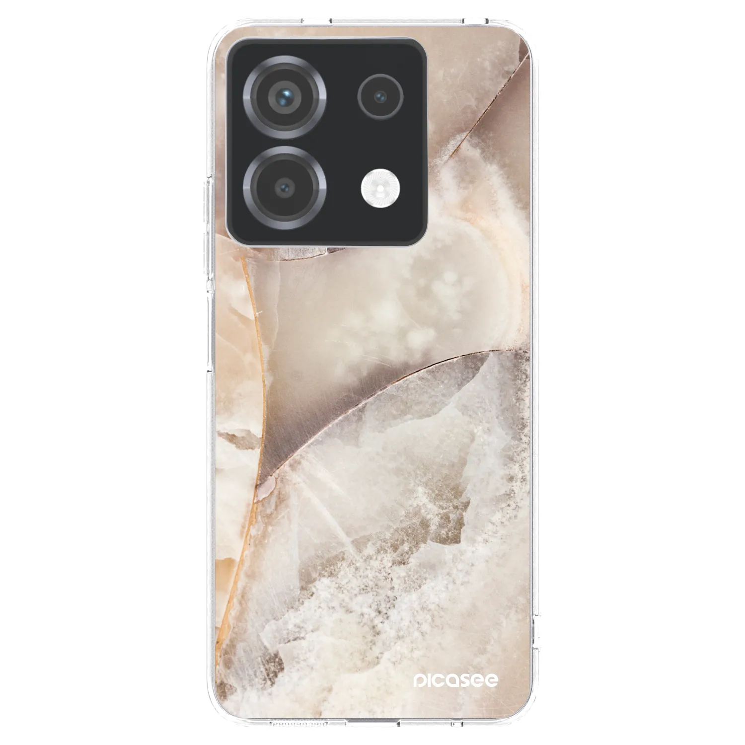 Picasee Xiaomi Poco X6 Hülle - Transparentes Silikon - Cream marble