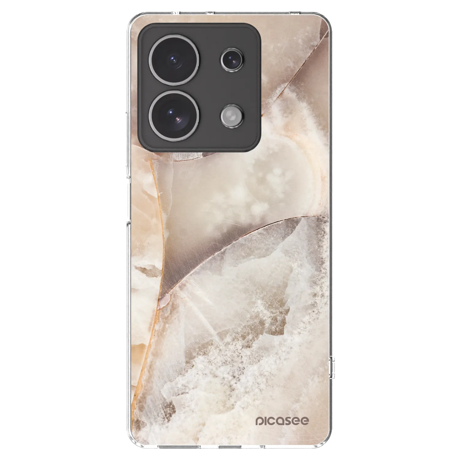 Picasee Xiaomi Redmi Note 13 4G Hülle - Transparentes Silikon - Cream marble
