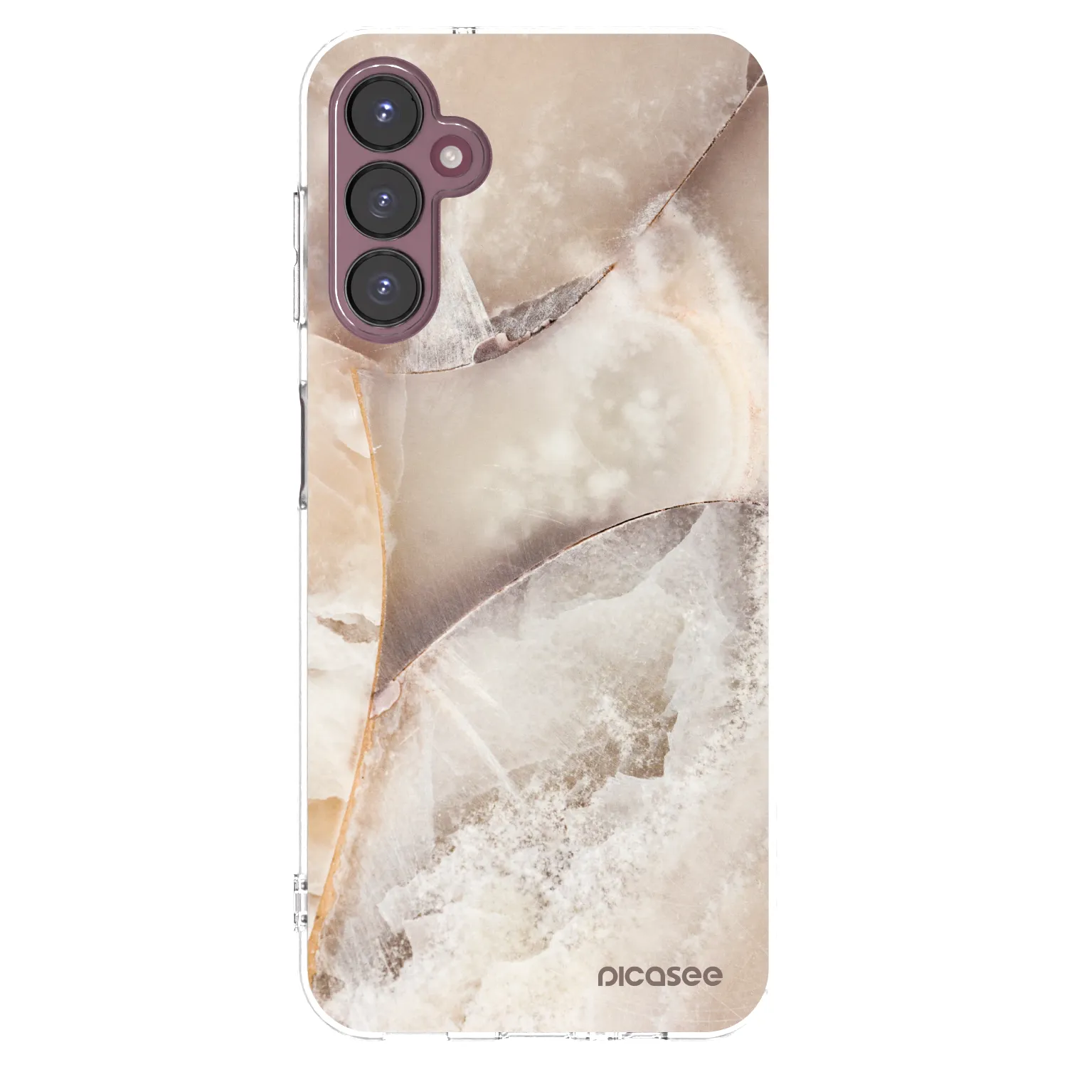 Picasee Samsung Galaxy A05s A057G Hülle - Transparentes Silikon - Cream marble