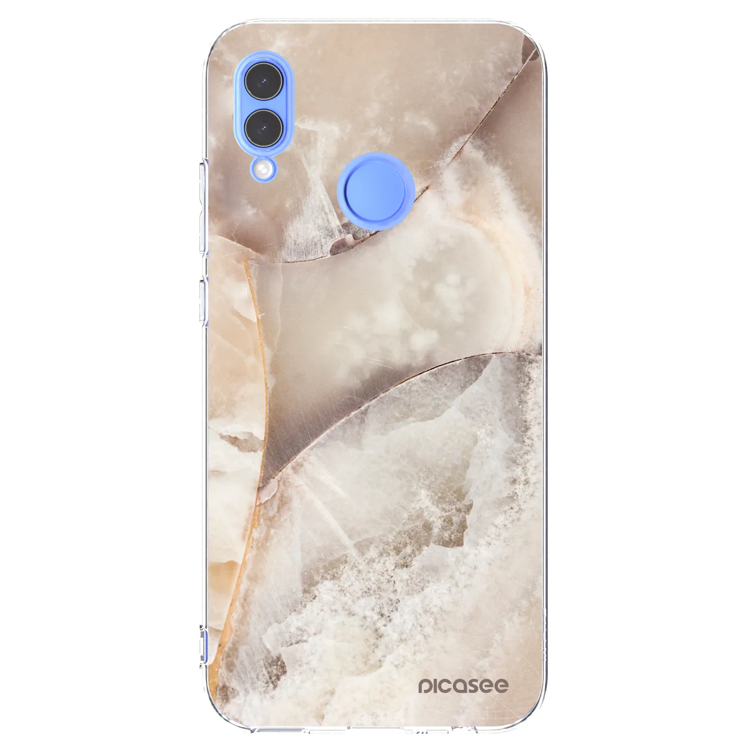 Picasee Honor 10 Lite Hülle - Transparentes Silikon - Cream marble