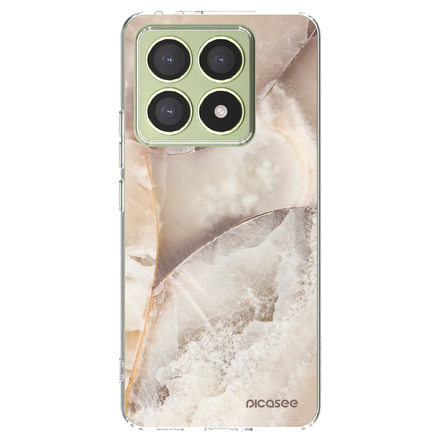 Picasee Xiaomi 14T Hülle - Transparentes Silikon - Cream marble