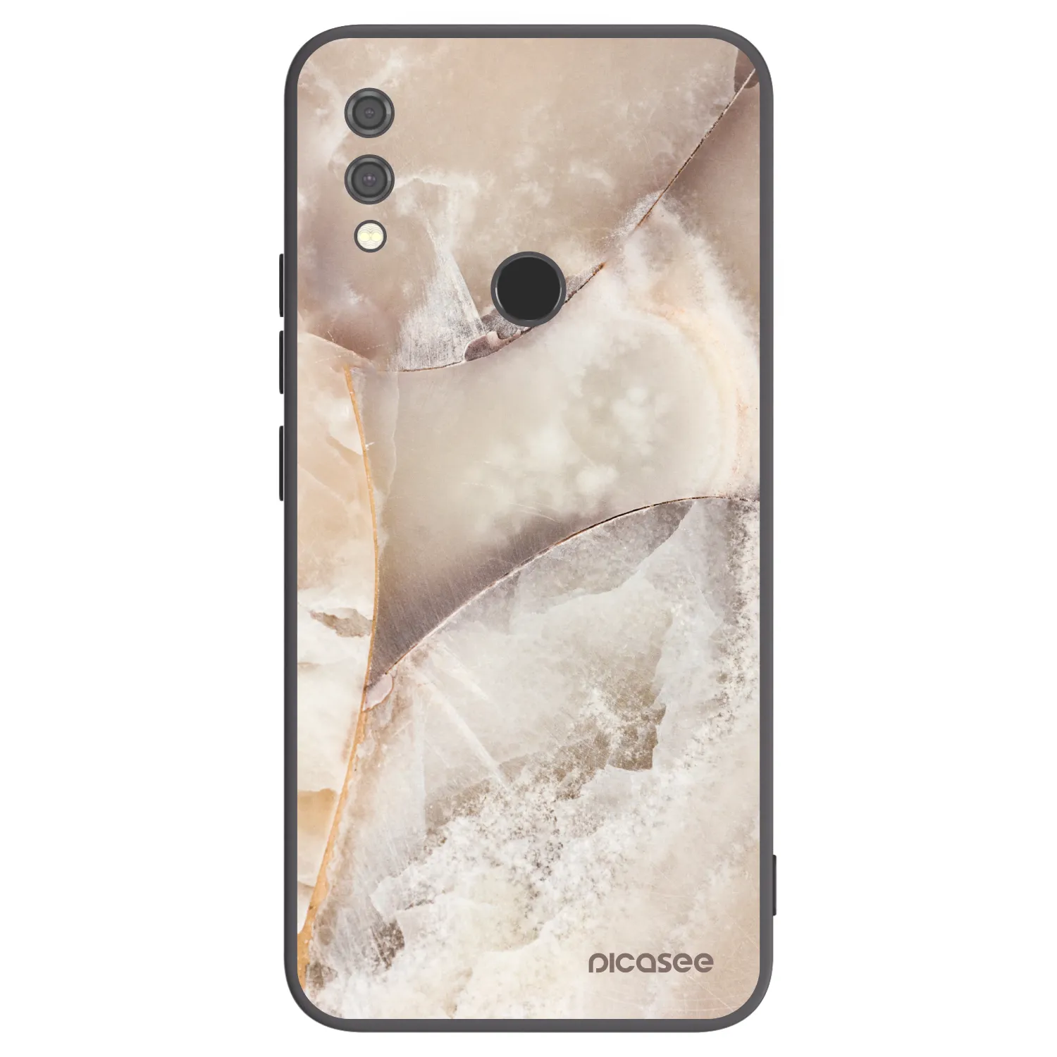 Picasee Xiaomi Redmi Note 7 Hülle - Schwarzes Silikon - Cream marble