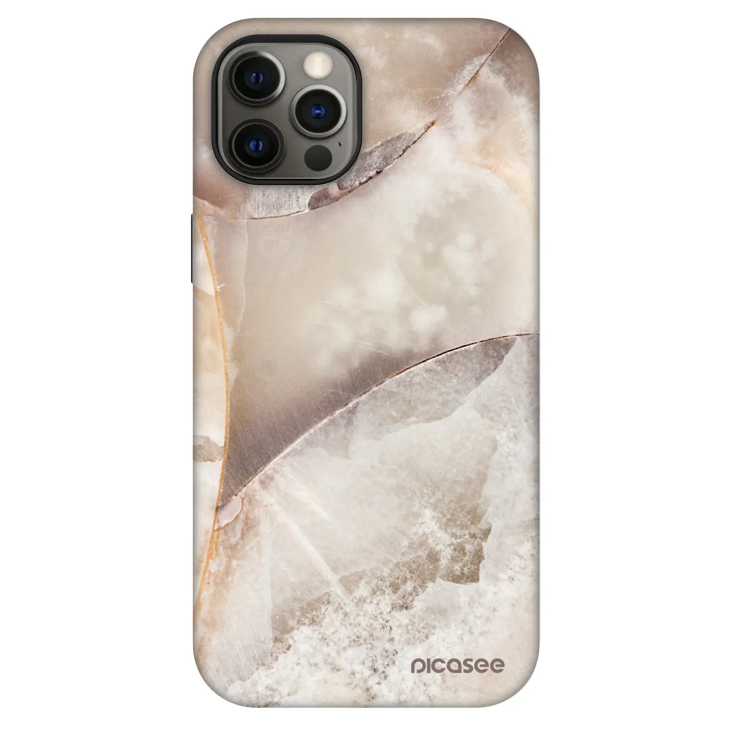 Picasee Fashion Case MagSafe für Apple iPhone 12 - Cream marble