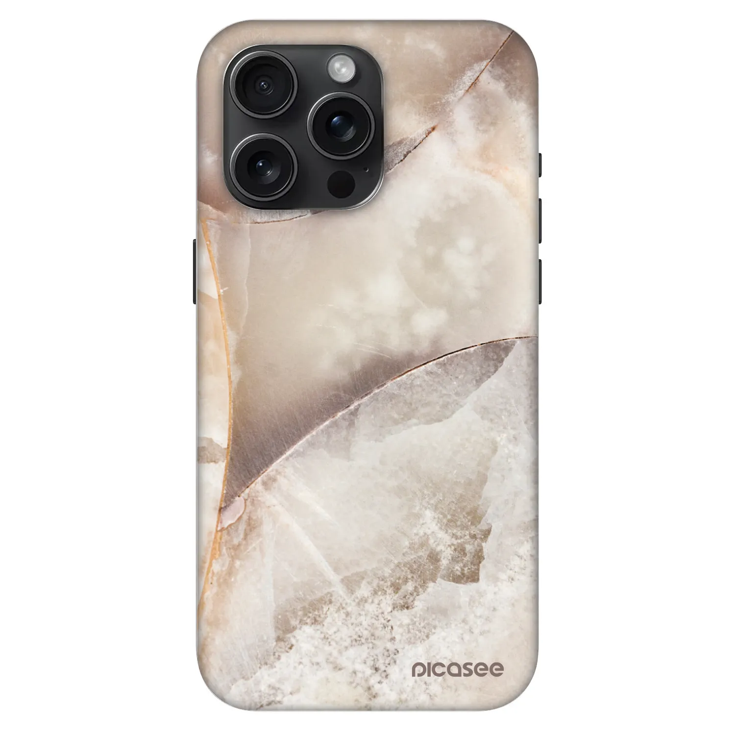 Picasee Fashion Case MagSafe für Apple iPhone 15 Pro Max - Cream marble