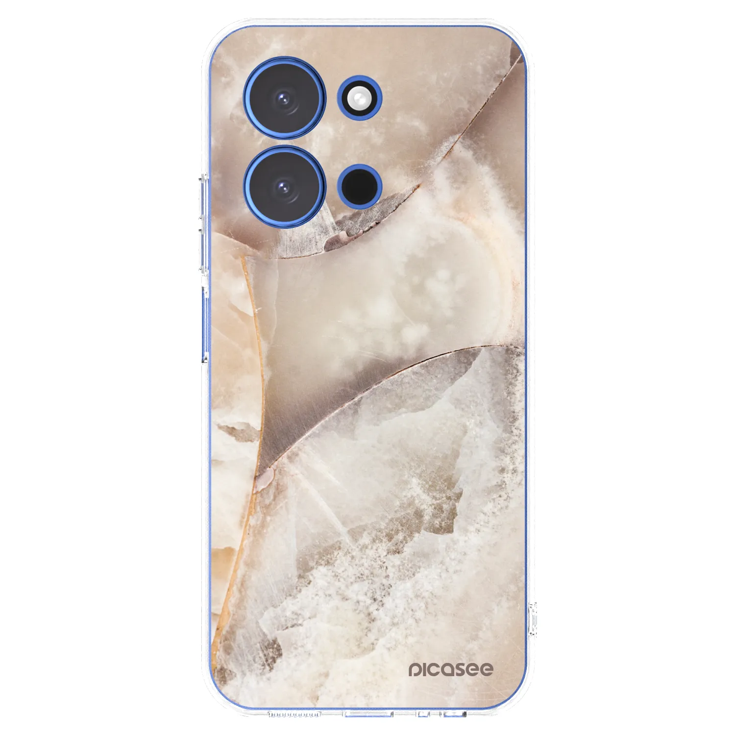 Picasee Xiaomi Redmi 15C 4G Hülle - Transparentes Silikon - Cream marble