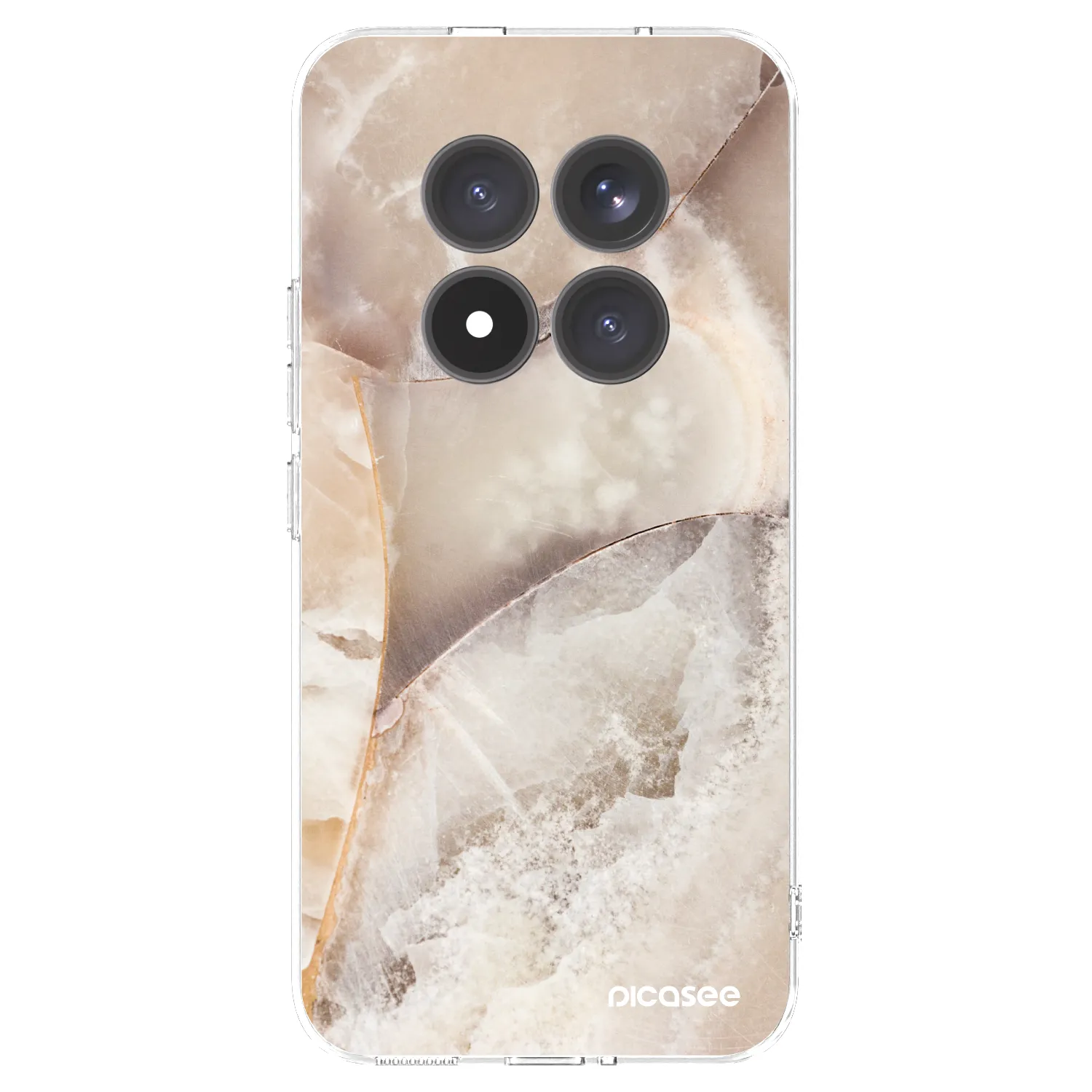 Picasee Xiaomi Redmi Note 15 Pro+ Hülle - Transparentes Silikon - Cream marble