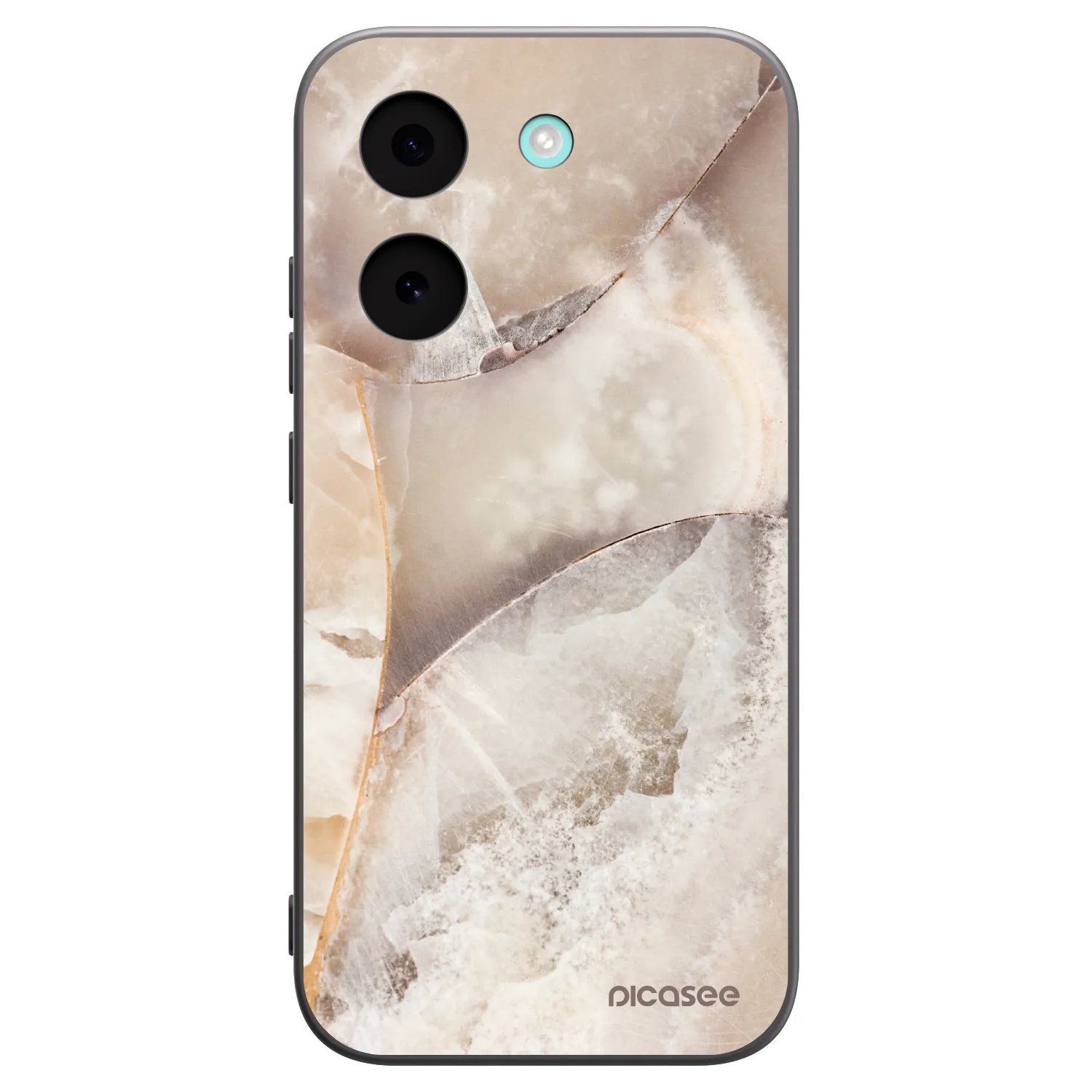 Picasee Xiaomi Poco X8 Pro Hülle - Schwarzes Silikon - Cream marble