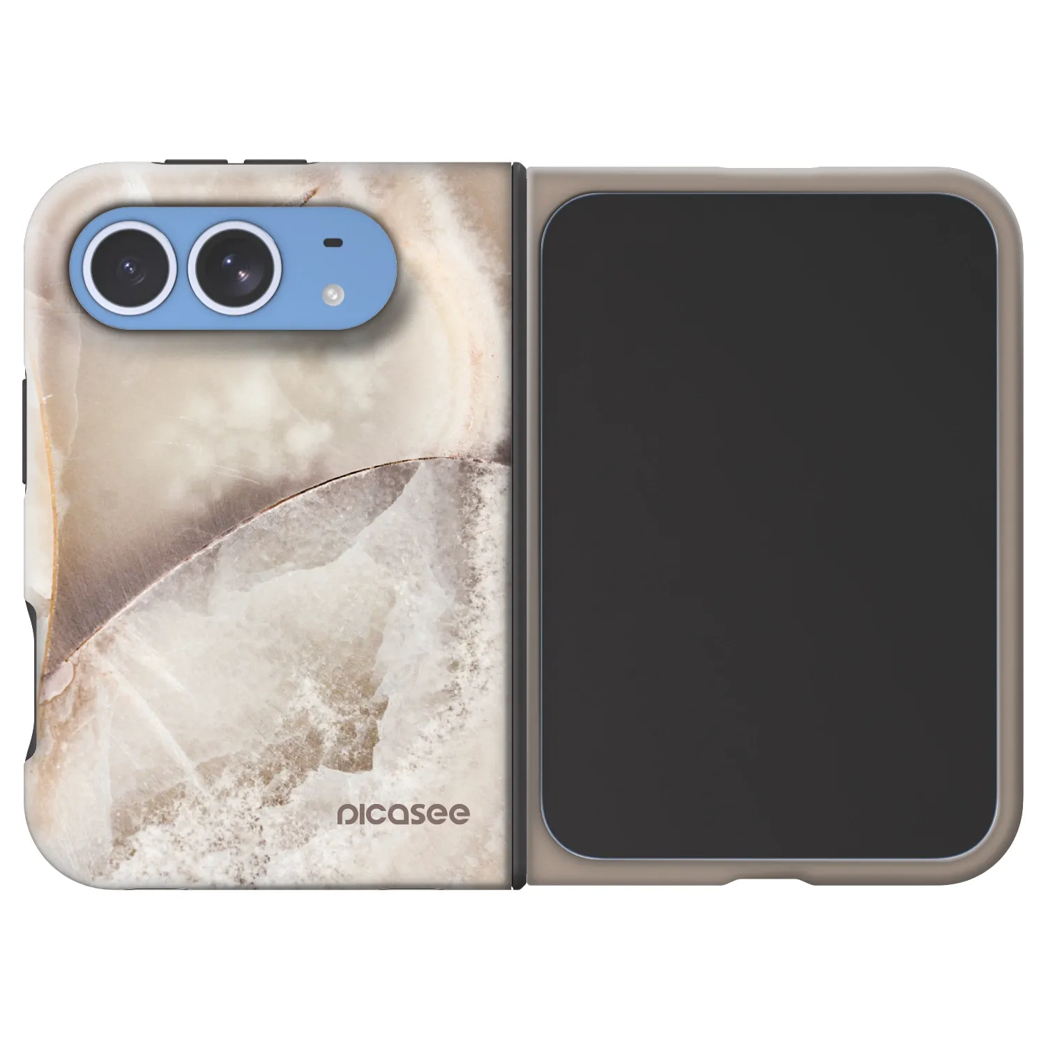 Picasee Fashion Case MagSafe für Apple iPhone Duo - Cream marble