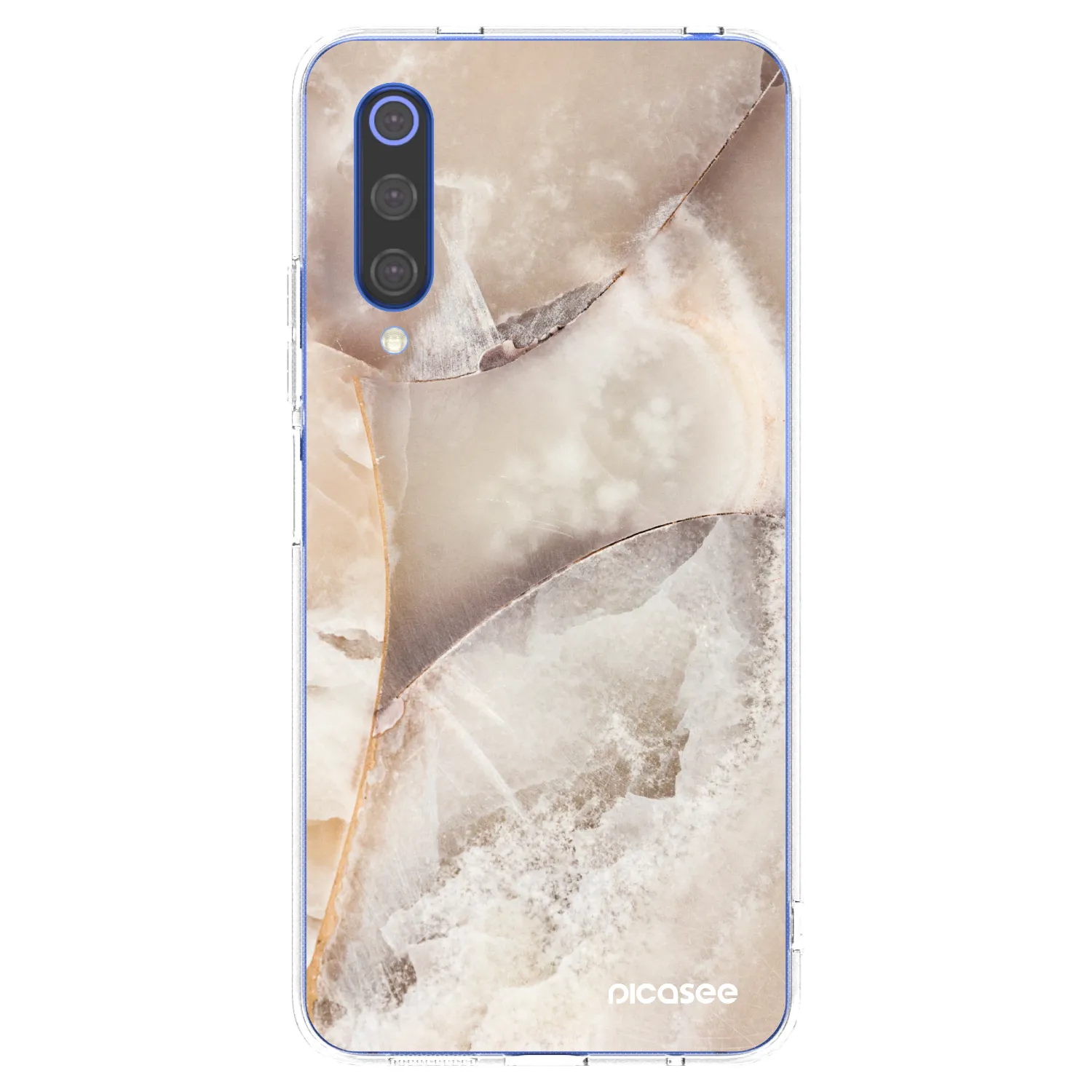 Picasee Xiaomi Mi 9 SE Hülle - Transparentes Silikon - Cream marble