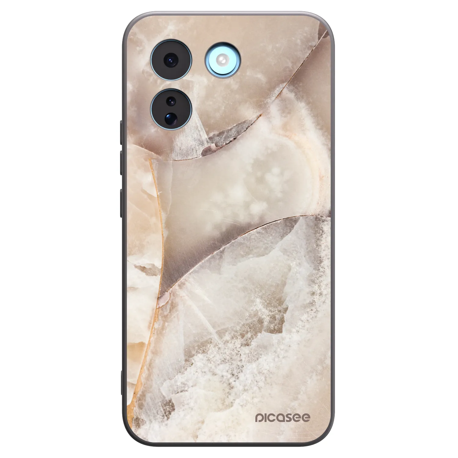 Picasee Xiaomi Redmi Note 17 Pro MAX 5G Hülle - Schwarzes Silikon - Cream marble