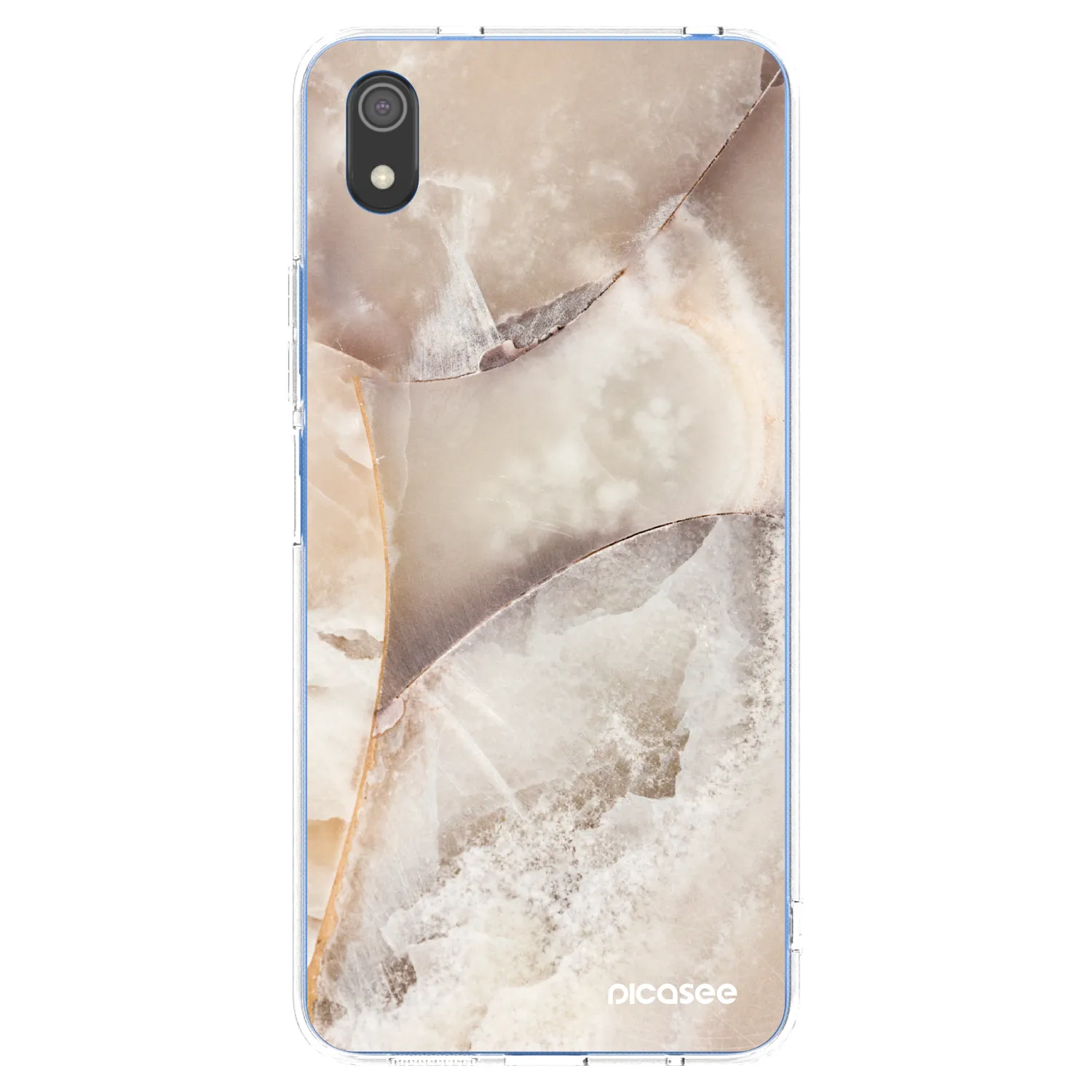 Picasee Xiaomi Redmi 7A Hülle - Transparentes Silikon - Cream marble