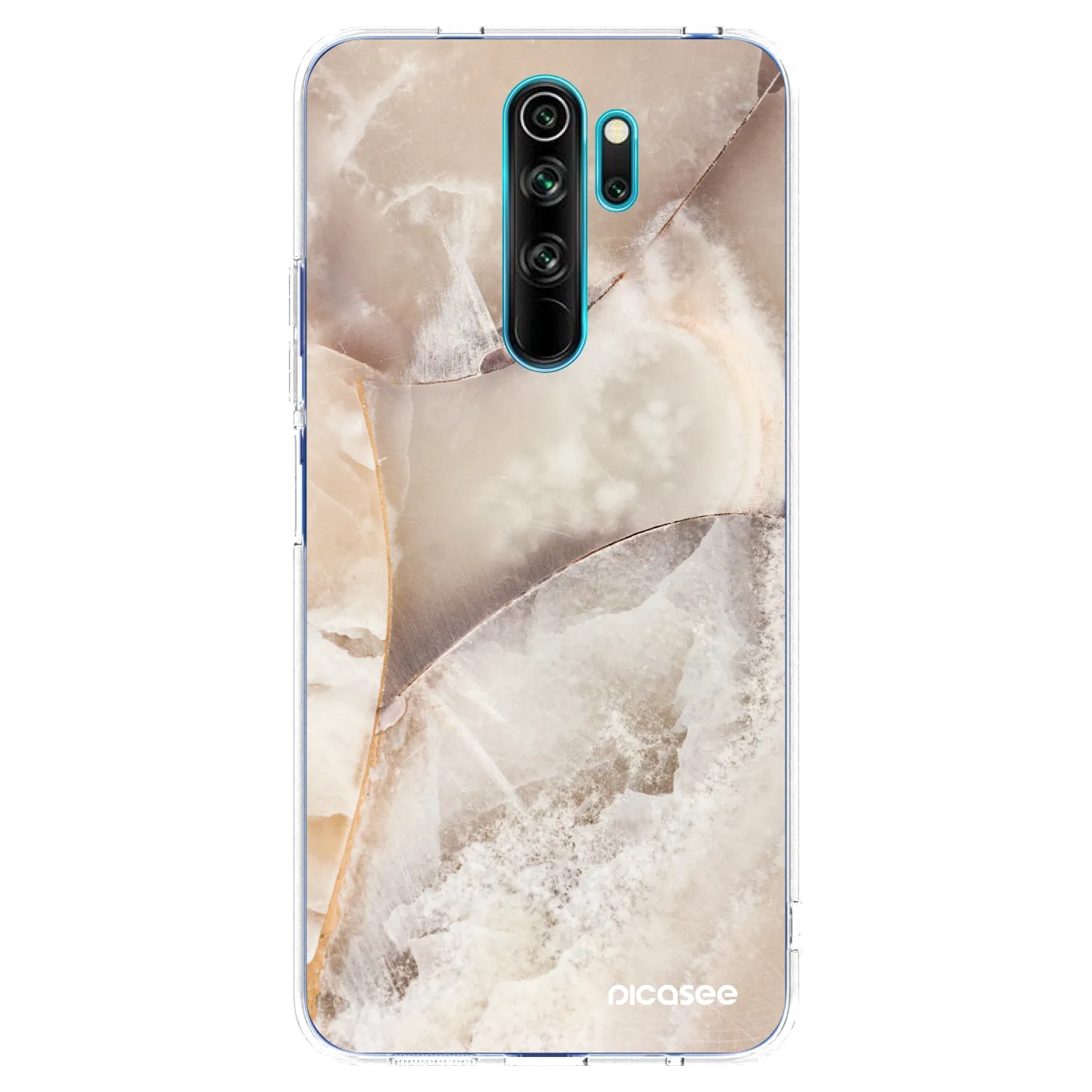 Picasee Xiaomi Redmi Note 8 Pro Hülle - Transparentes Silikon - Cream marble
